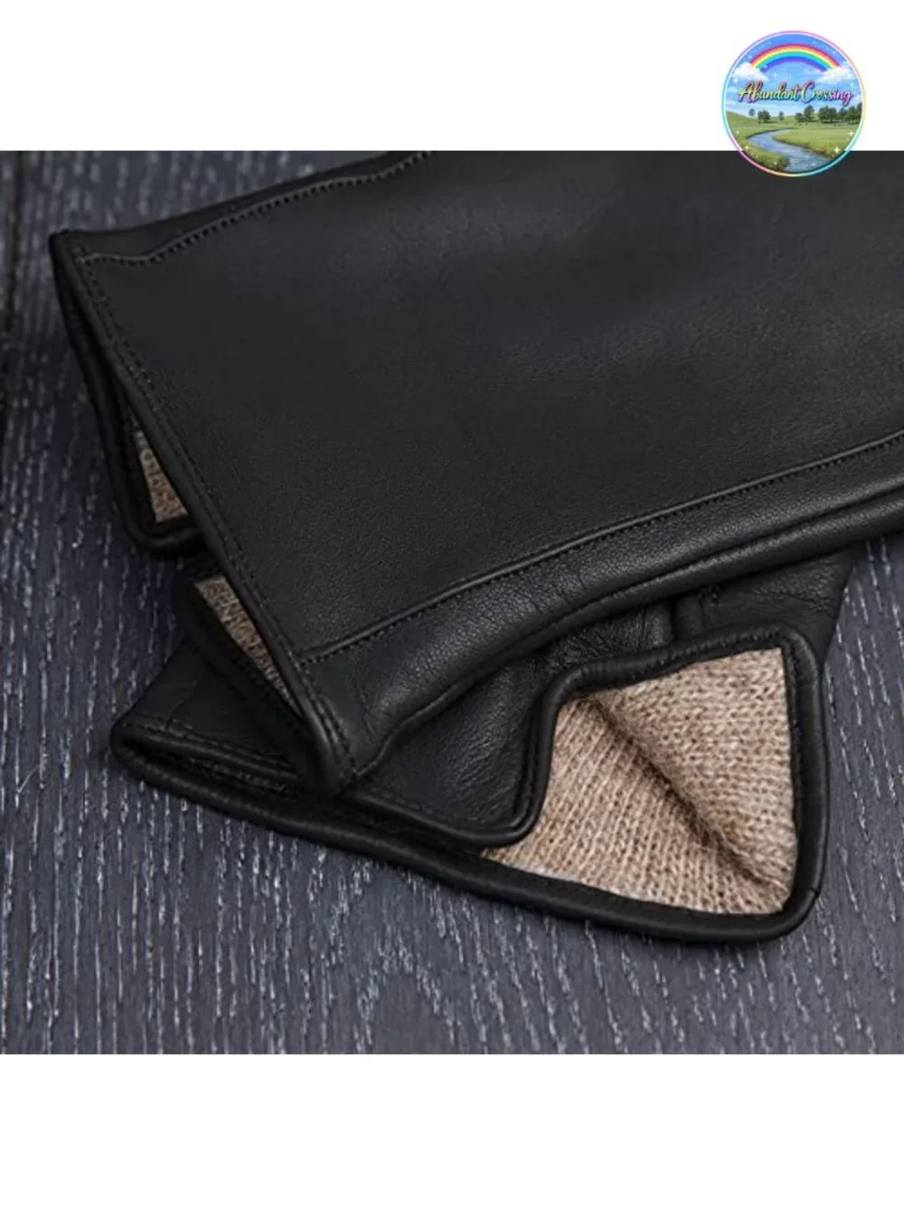 Touchscreen Leather Cashmere Lined Gloves for Women